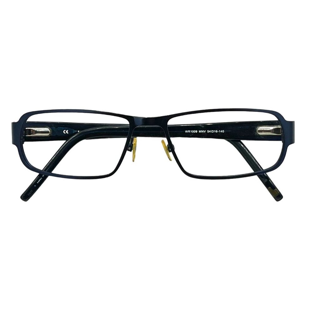 William Rast WR1009 Mens Blue Rectangle FRAMES ONLY MNV 54-16-140 Includes Case - Picture 3 of 12